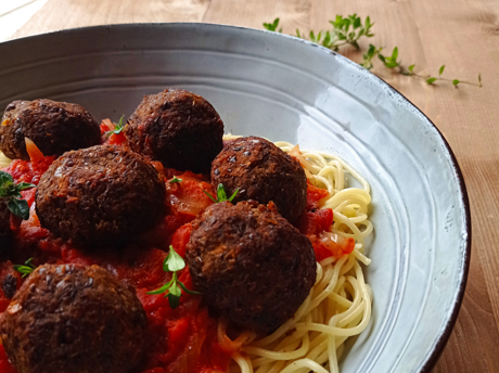 BOULETTES DE LENTILLES BELUGA ET SPAGHETTI_web